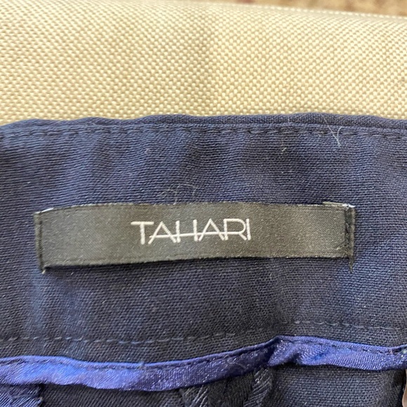 Navy blue size 12 Tahari trousers - Picture 2 of 2